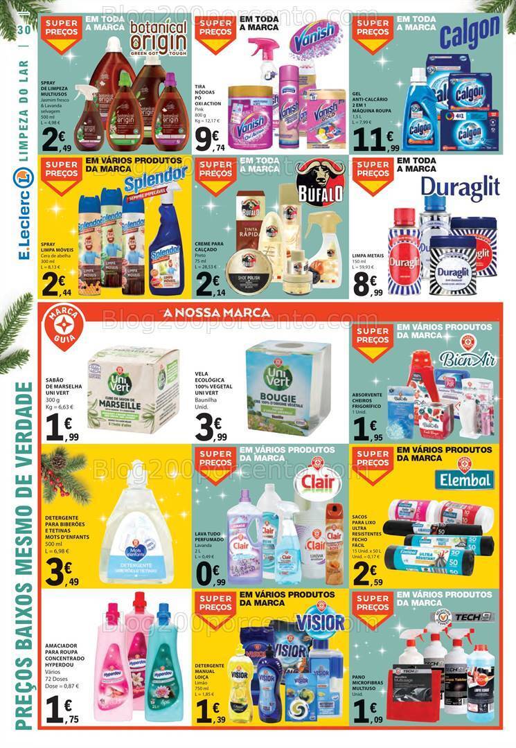 Antevisão Folheto E-LECLERC Promoções de 7 a 13 dezembro