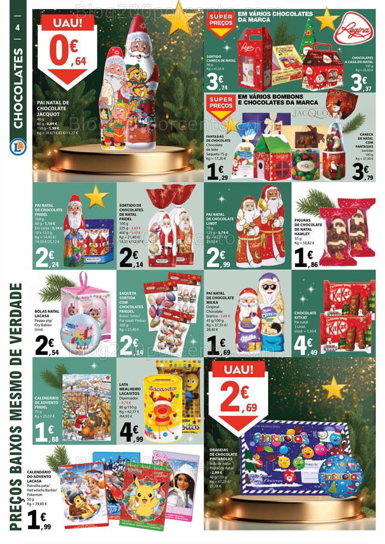 Antevisão Folheto E-LECLERC Natal Alimentar + Presentes Promoções de 5 a 17 dezembro