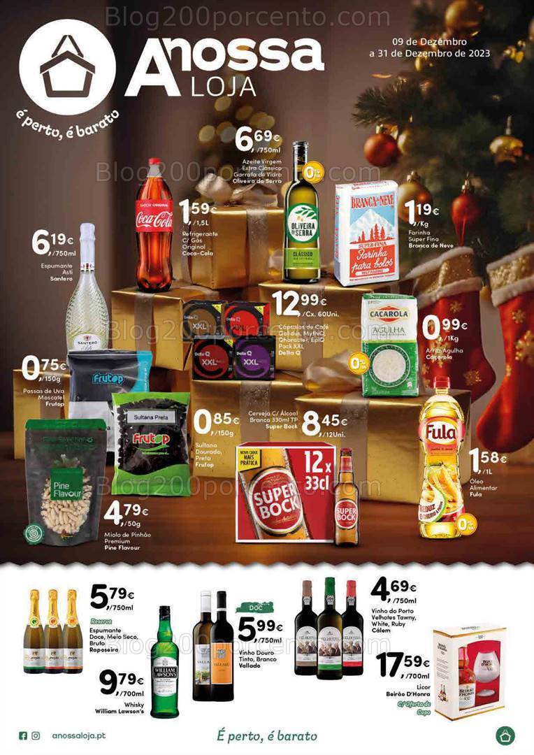 Antevisão Folheto A NOSSA LOJA Promoções de 9 a 31 dezembro