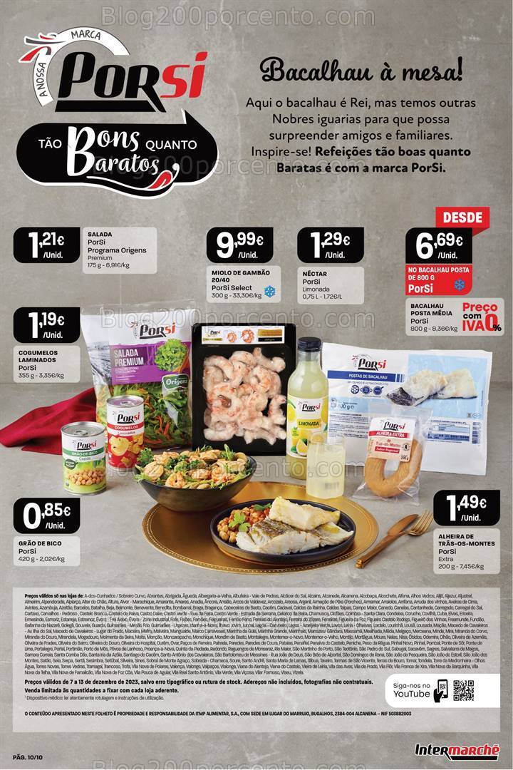 Antevisão Folheto INTERMARCHÉ Especial Porsi Promoções de 7 a 13 dezembro