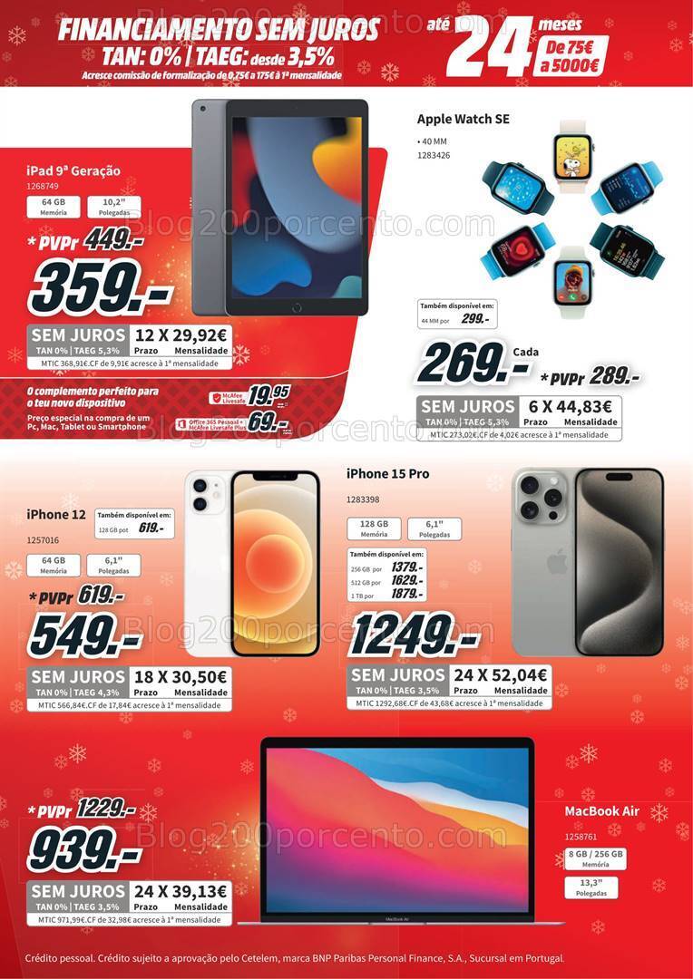 Antevisão Folheto MEDIA MARKT Natal Promoções de 19 a 25 dezembro