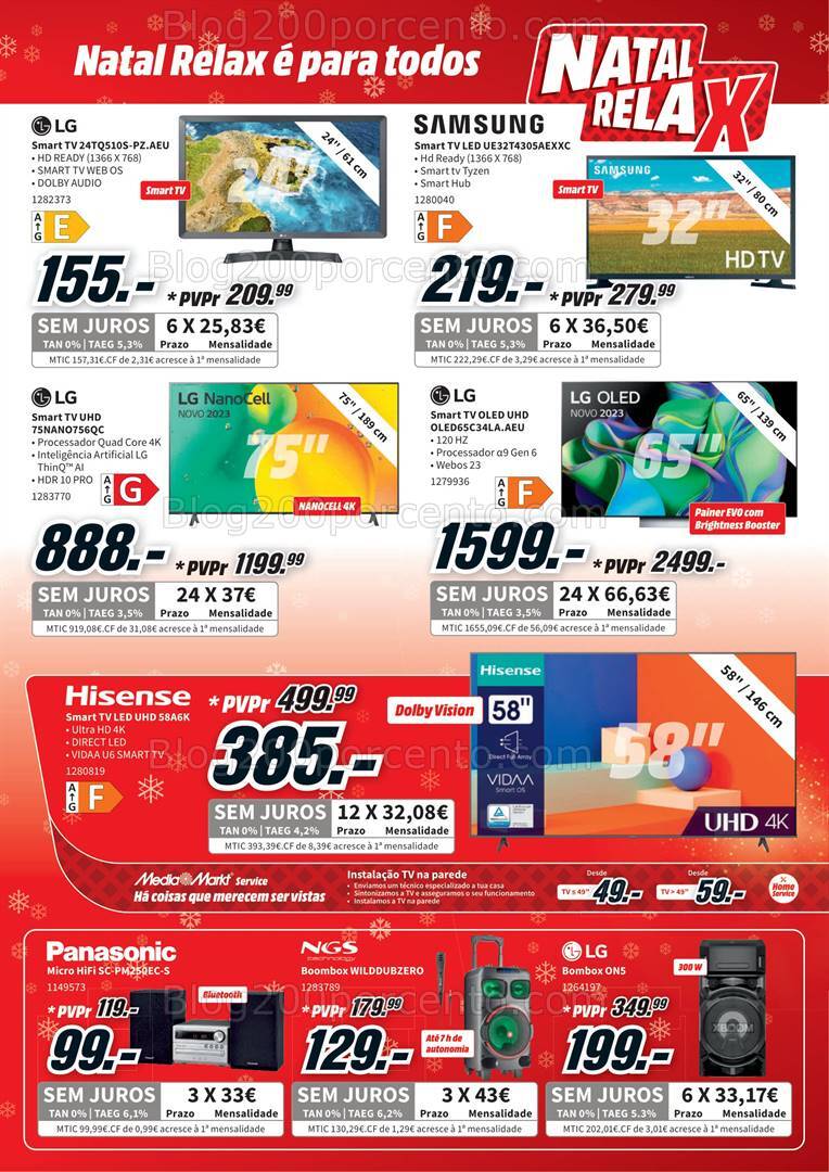 Antevisão Folheto MEDIA MARKT Natal Promoções de 19 a 25 dezembro