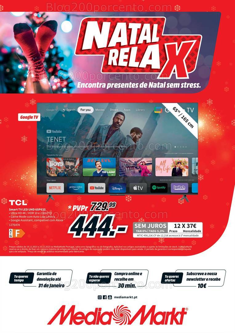 Antevisão Folheto MEDIA MARKT Natal Promoções de 19 a 25 dezembro