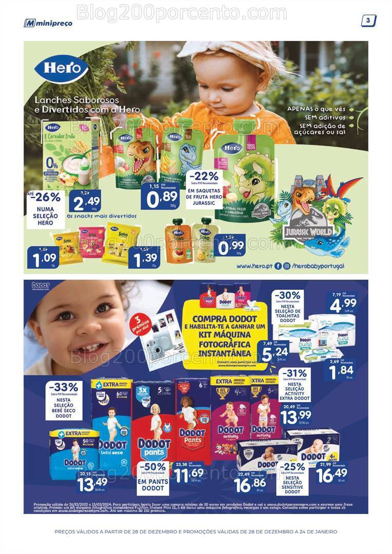 Antevisão Folheto MINIPREÇO Grandes Marcas Promoções de 28 dezembro a 24 janeiro