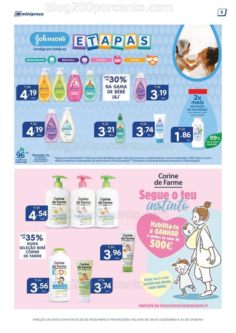 Antevisão Folheto MINIPREÇO Grandes Marcas Promoções de 28 dezembro a 24 janeiro