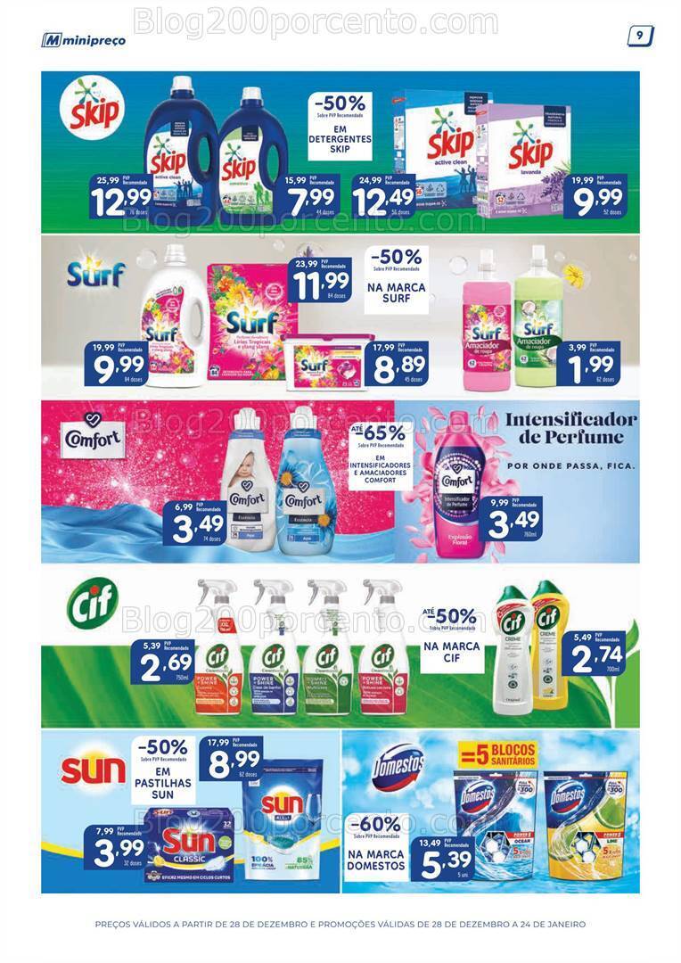 Antevisão Folheto MINIPREÇO Grandes Marcas Promoções de 28 dezembro a 24 janeiro