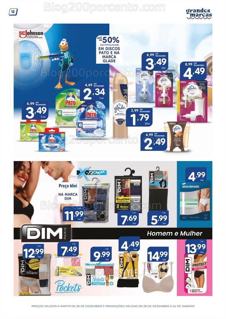 Antevisão Folheto MINIPREÇO Grandes Marcas Promoções de 28 dezembro a 24 janeiro