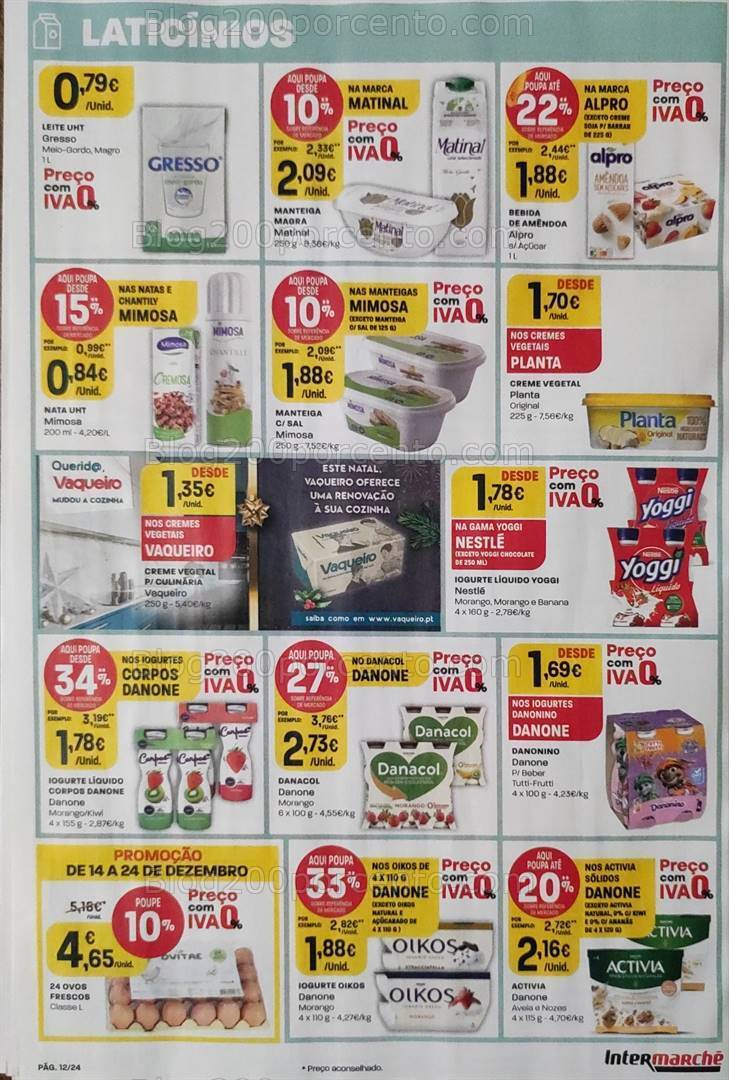 Antevisão Folheto INTERMARCHÉ Promoções + Natal de 14 a 24 dezembro
