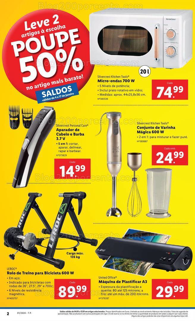 Antevisão Folheto LIDL Bazar Promoções a partir de 4 janeiro