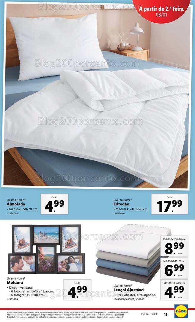 Antevisão Folheto LIDL Bazar Promoções a partir de 8 janeiro