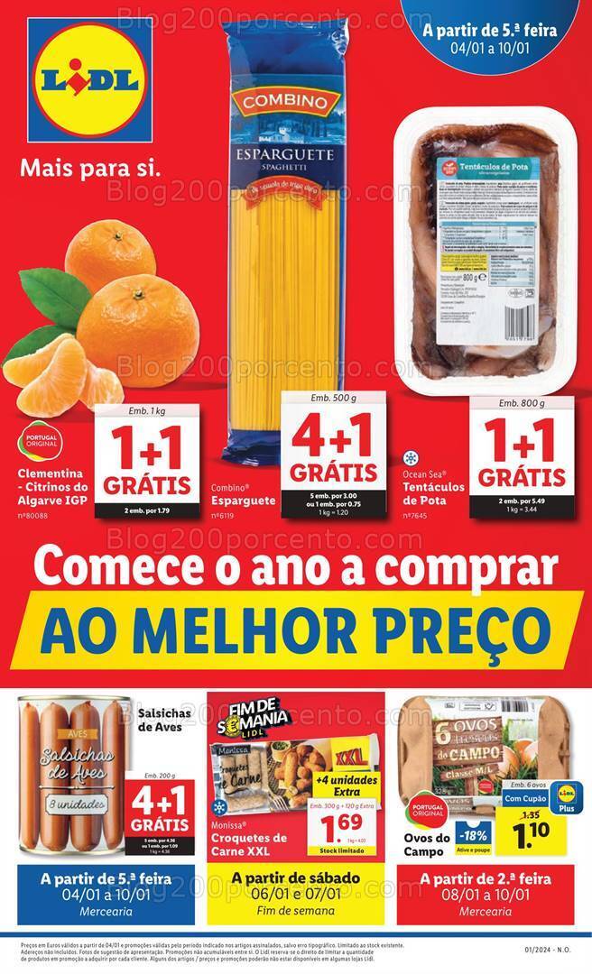 Antevisão Folheto LIDL Promoções de 4 a 10 janeiro