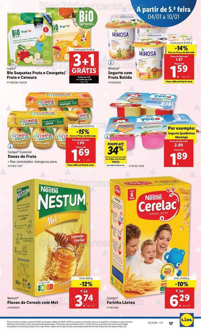 Antevisão Folheto LIDL Promoções de 4 a 10 janeiro
