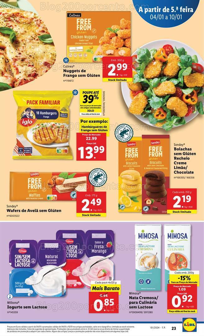 Antevisão Folheto LIDL Promoções de 4 a 10 janeiro