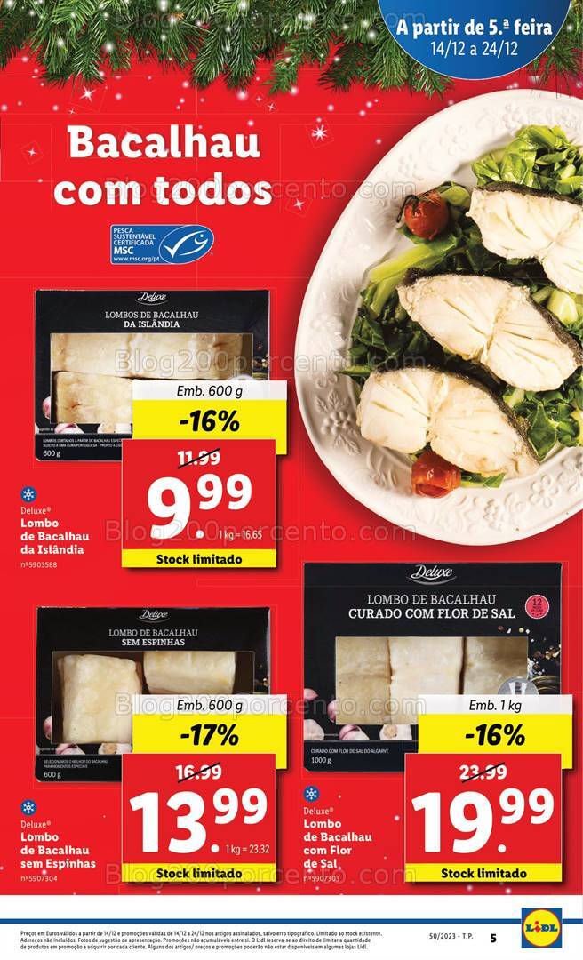 Antevisão Folheto LIDL Natal Promoções de 14 a 24 dezembro