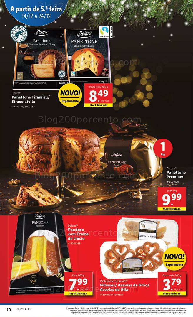 Antevisão Folheto LIDL Natal Promoções de 14 a 24 dezembro