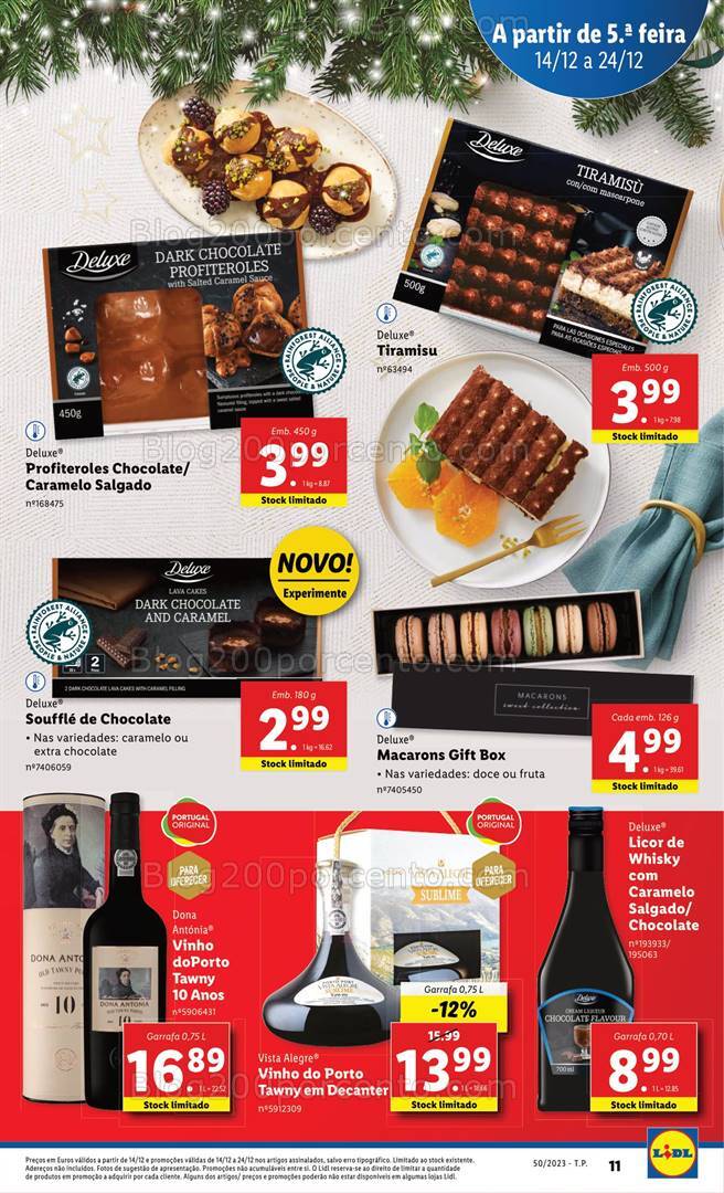 Antevisão Folheto LIDL Natal Promoções de 14 a 24 dezembro