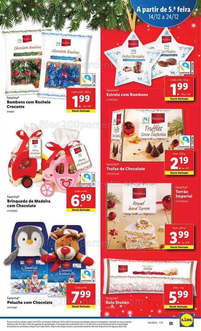 Antevisão Folheto LIDL Natal Promoções de 14 a 24 dezembro