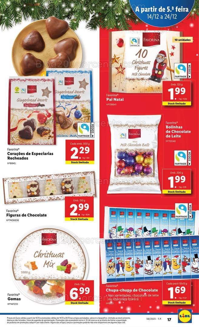 Antevisão Folheto LIDL Natal Promoções de 14 a 24 dezembro