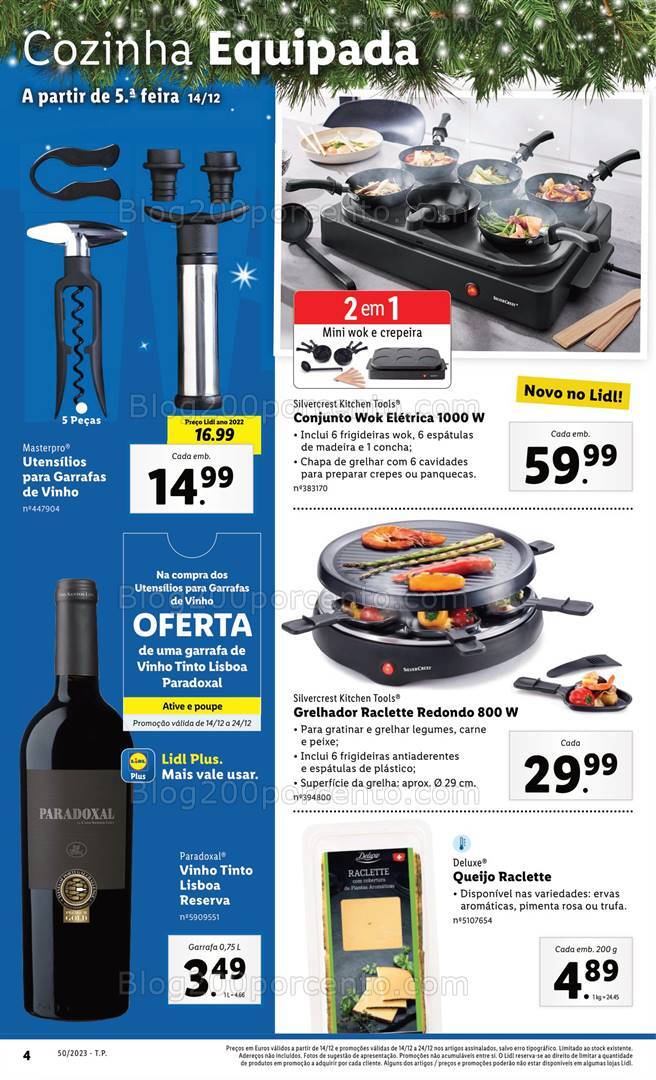 Antevisão Folheto LIDL Natal Promoções de 14 a 24 dezembro