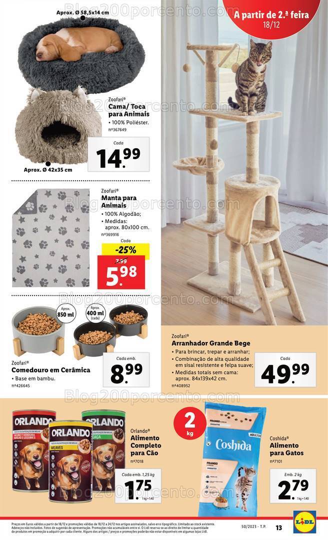 Antevisão Folheto LIDL Bazar Promoções de 14 a 24 dezembro