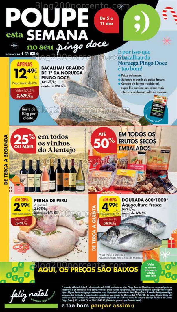 Antevisão Folheto PINGO DOCE Madeira Promoções de 5 a 11 dezembro