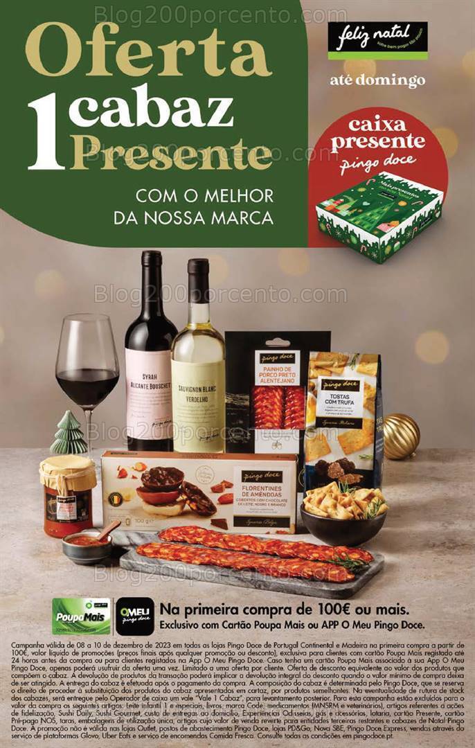 ALERTA - Cabazes de Natal Grátis no PINGO DOCE Este Fim de Semana - 8 a 10 dezembro