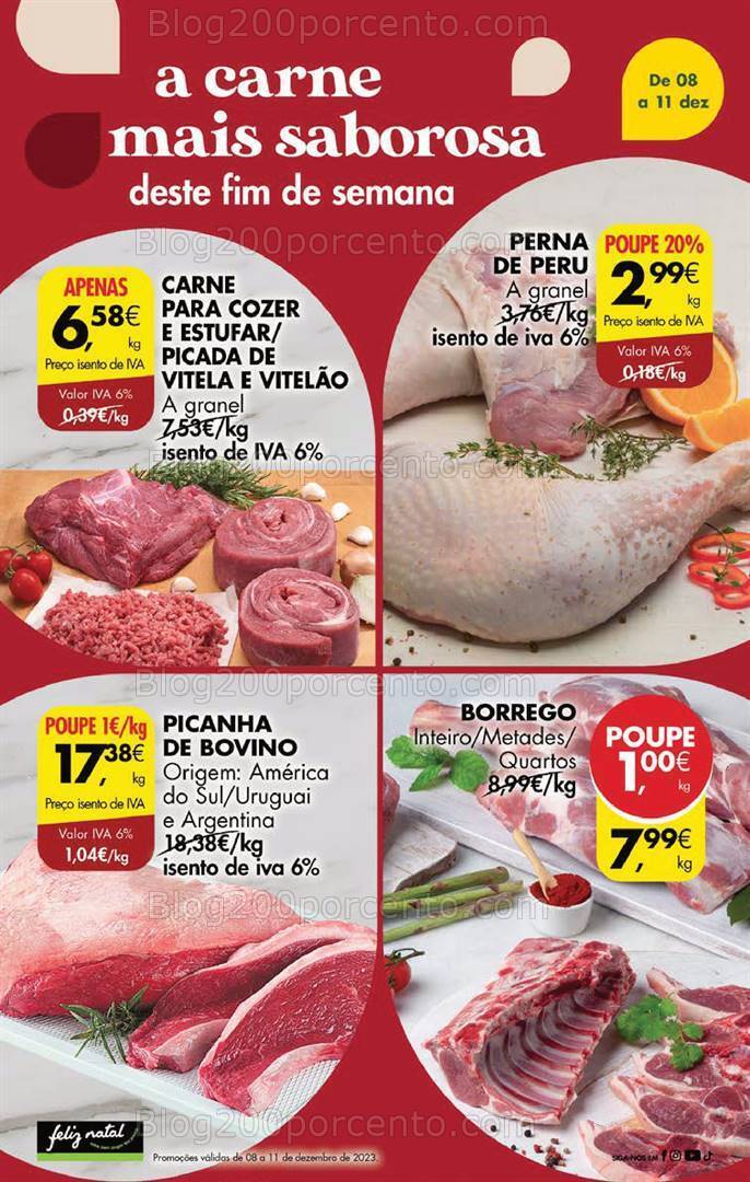 Antevisão Folheto PINGO DOCE Promoções Fim de Semana - 8 a 11 dezembro
