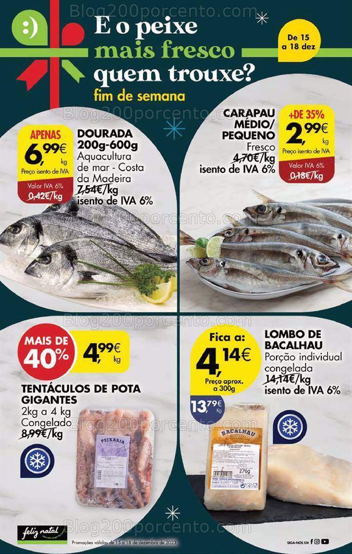 Antevisão Folheto PINGO DOCE Promoções Fim de Semana - 15 a 18 dezembro