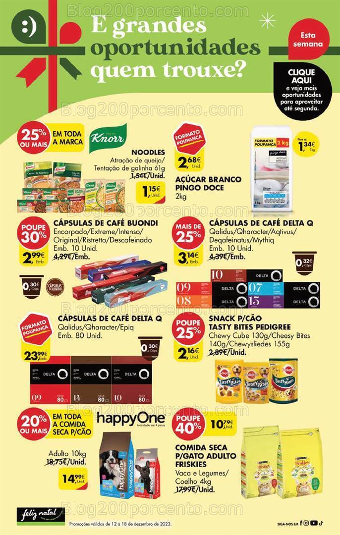 Antevisão Folheto PINGO DOCE Promoções Fim de Semana - 15 a 18 dezembro