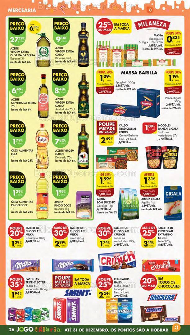 Antevisão Folheto PINGO DOCE Lojas Pequenas Promoções de 19 a 26 dezembro