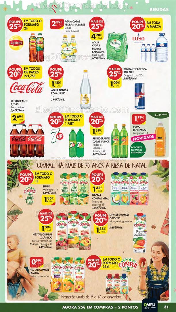 Antevisão Folheto PINGO DOCE Lojas Pequenas Promoções de 19 a 26 dezembro