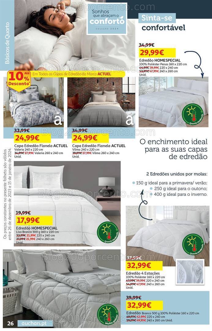 Antevisão Folheto AUCHAN Bazar Promoções de 26 dezembro a 15 janeiro