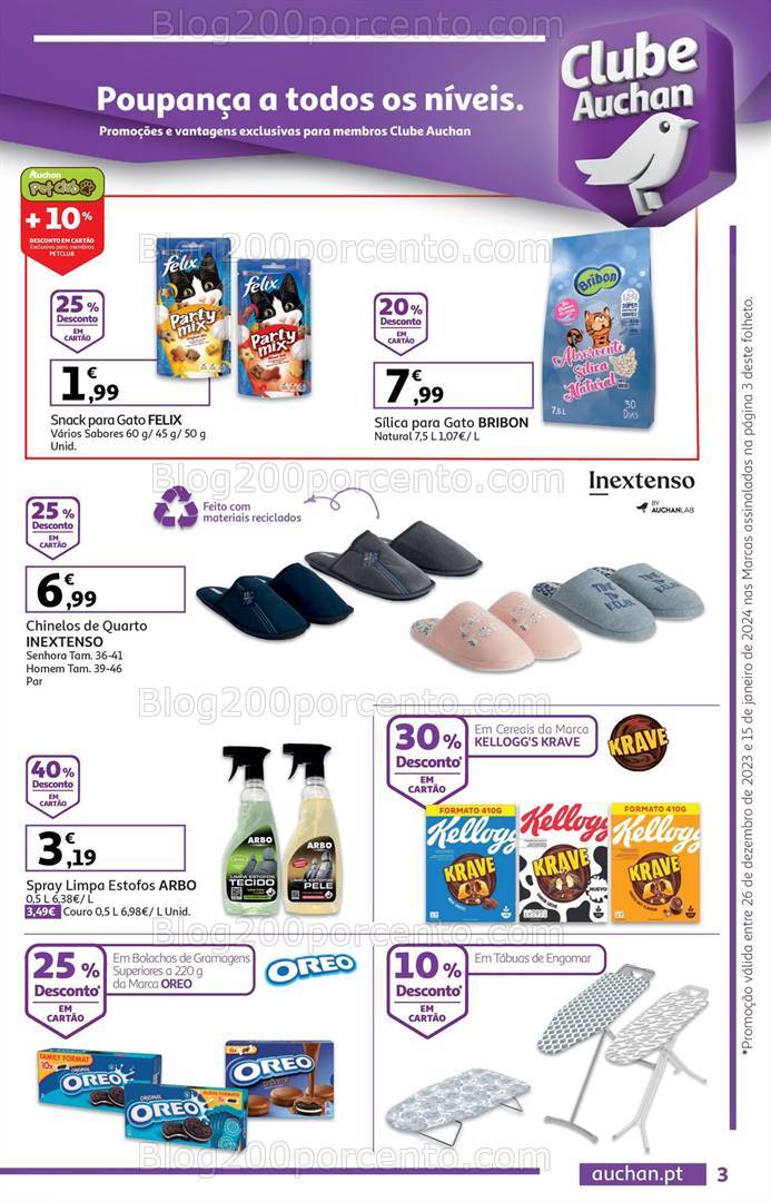 Antevisão Folheto AUCHAN Bazar Promoções de 26 dezembro a 15 janeiro