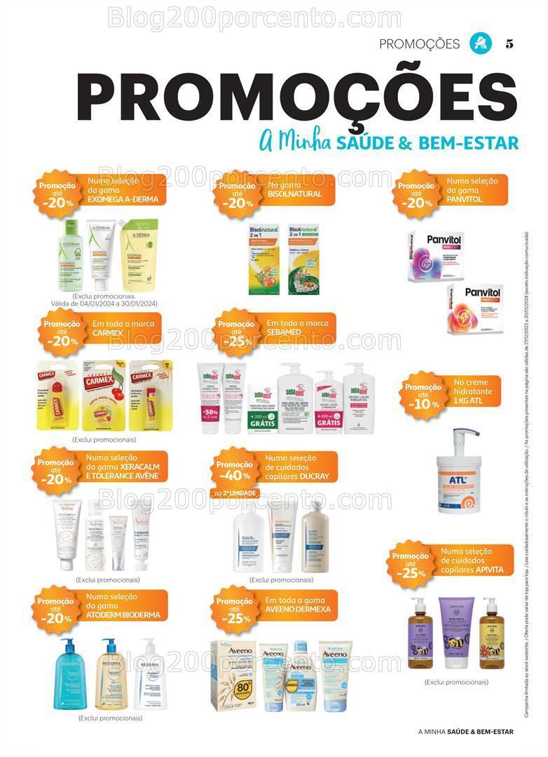 Antevisão Folheto AUCHAN Saúde e Bem Estar Bebé Promoções de 27 dezembro a 30 janeiro