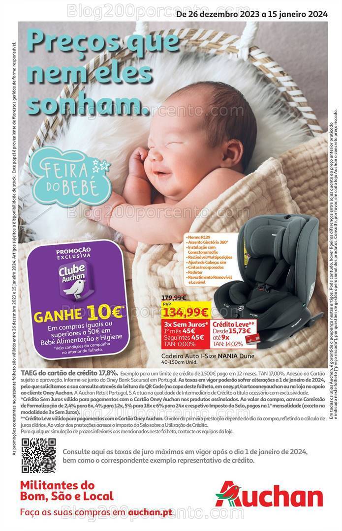 Antevisão Folheto AUCHAN Feira do Bebé Promoções de 26 dezembro a 15 janeiro