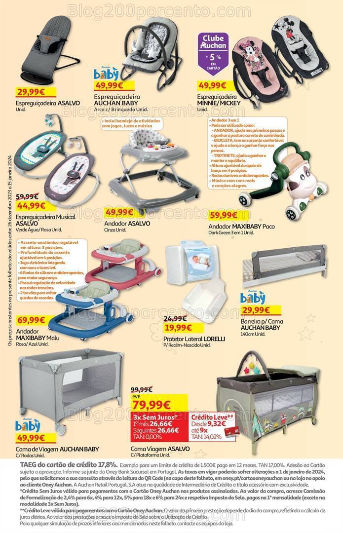 Antevisão Folheto AUCHAN Feira do Bebé Promoções de 26 dezembro a 15 janeiro