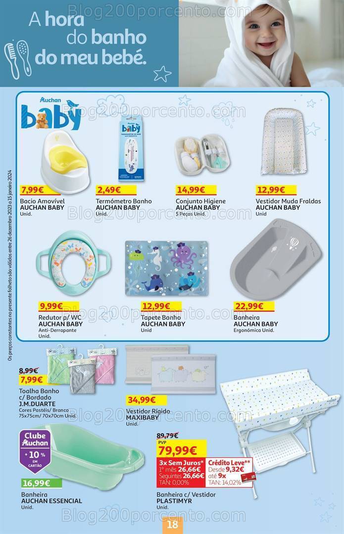 Antevisão Folheto AUCHAN Feira do Bebé Promoções de 26 dezembro a 15 janeiro