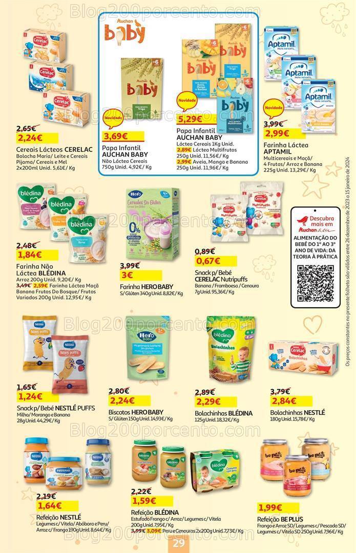 Antevisão Folheto AUCHAN Feira do Bebé Promoções de 26 dezembro a 15 janeiro