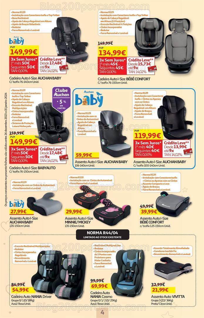 Antevisão Folheto AUCHAN Feira do Bebé Promoções de 26 dezembro a 15 janeiro