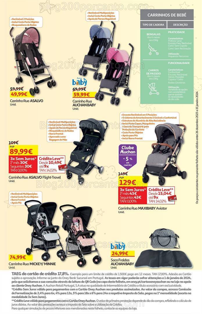Antevisão Folheto AUCHAN Feira do Bebé Promoções de 26 dezembro a 15 janeiro