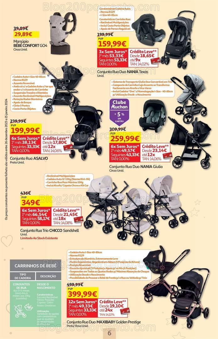 Antevisão Folheto AUCHAN Feira do Bebé Promoções de 26 dezembro a 15 janeiro