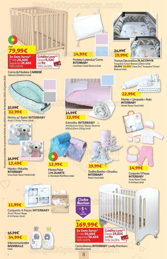 Antevisão Folheto AUCHAN Feira do Bebé Promoções de 26 dezembro a 15 janeiro