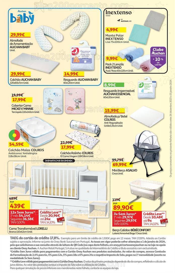 Antevisão Folheto AUCHAN Feira do Bebé Promoções de 26 dezembro a 15 janeiro