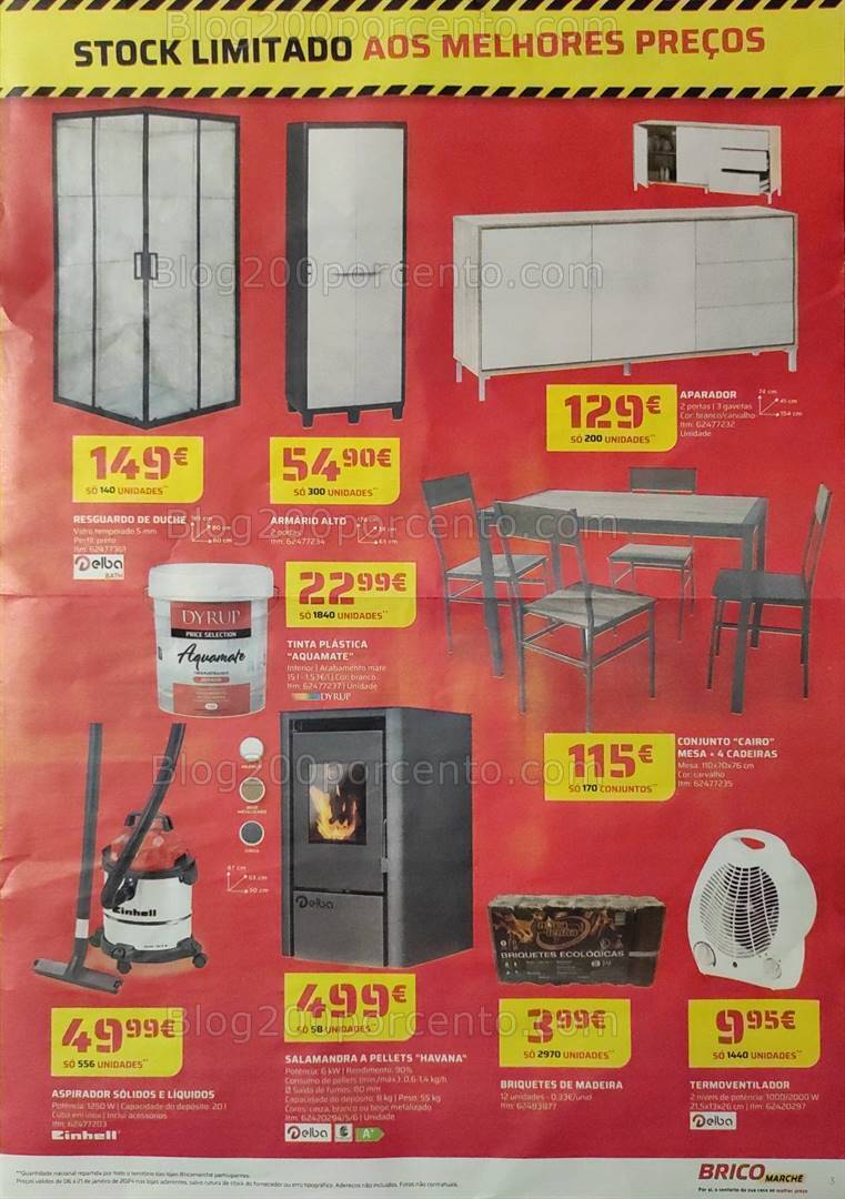 Antevisão Folheto BRICOMARCHÉ Promoções de 6 a 21 janeiro