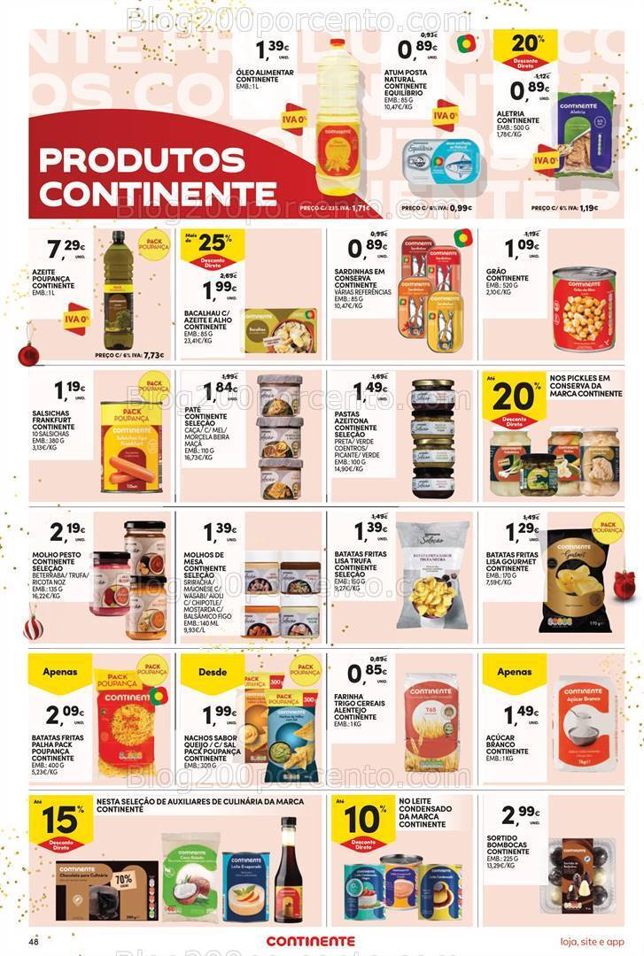 Antevisão Folheto CONTINENTE Promoções de 19 a 25 dezembro