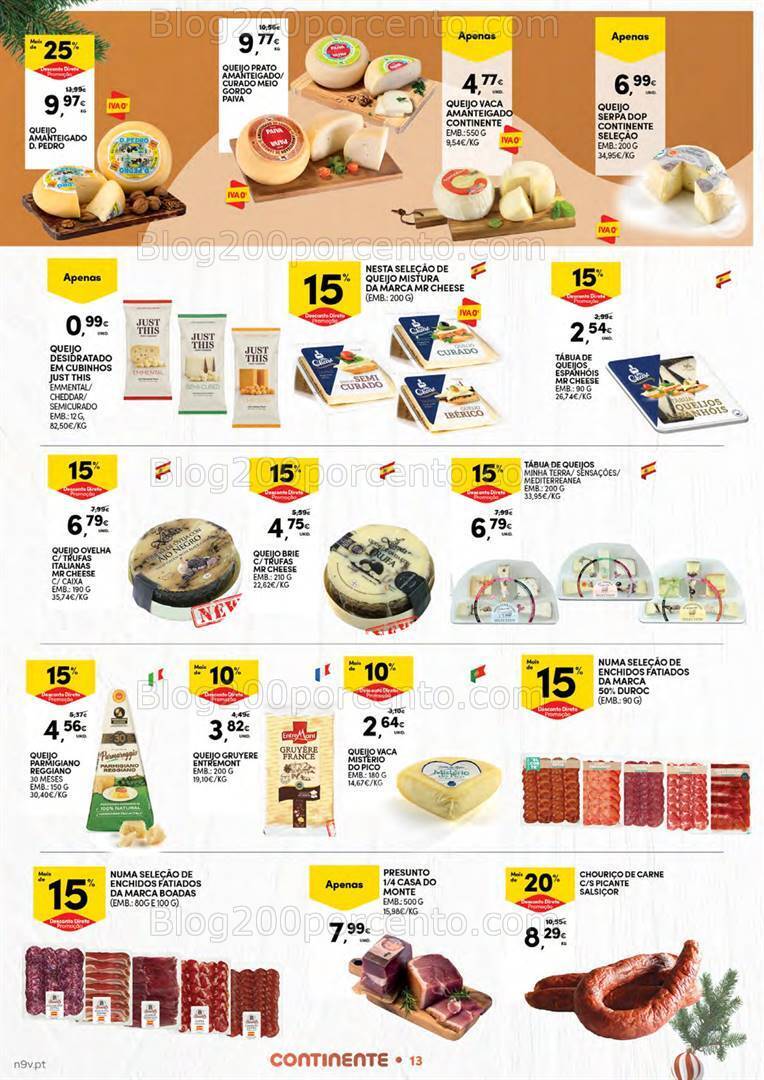 Antevisão Folheto CONTINENTE Açores Promoções 7 a 24 dezembro