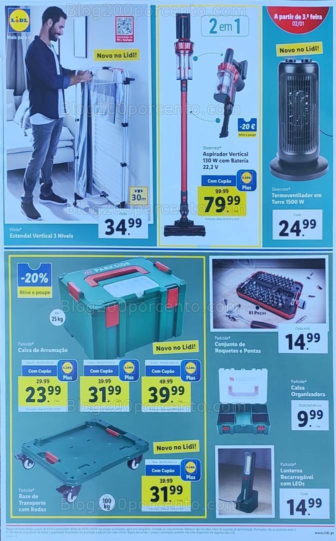 Antevisão Folheto LIDL Bazar Extra Ano Novo Promoções a partir de 28 dezembro