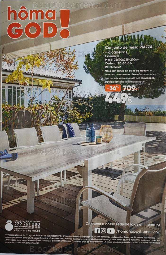 Antevisão Folheto HÔMA Saldos de Inverno Promoções de 6 a 29 janeiro