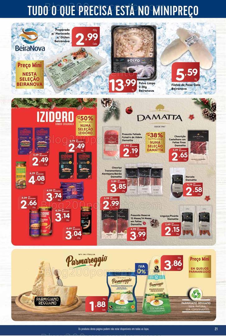 Antevisão Folheto MINIPREÇO Promoções de 21 a 27 dezembro