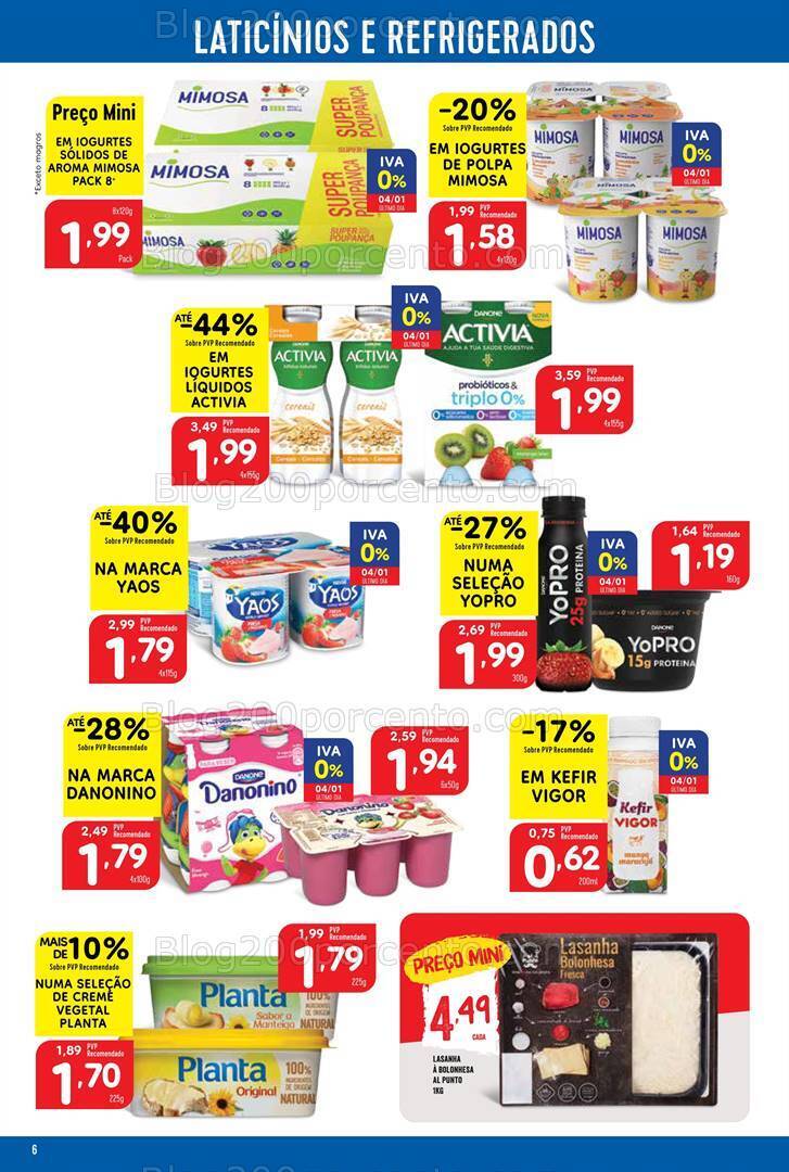 Antevisão Folheto MINIPREÇO Promoções de 4 a 10 janeiro